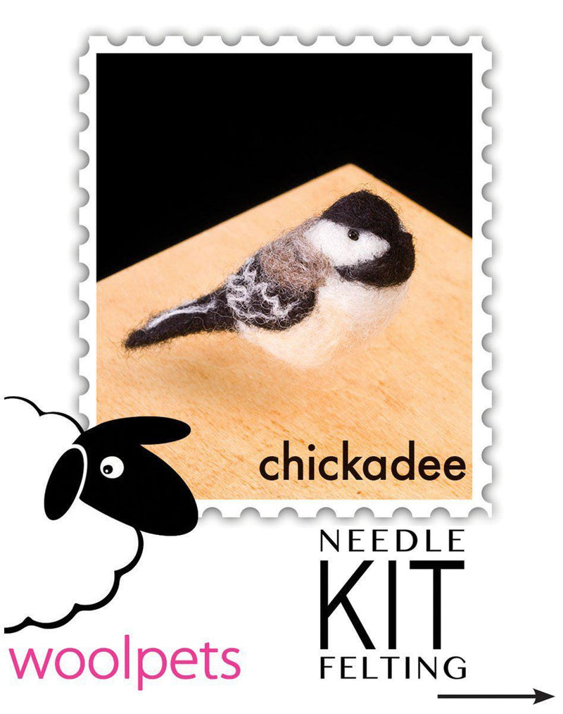 Chickadee Needle Felting Kit - Intermediate-Needle Felting-WoolPets-Acorns & Twigs