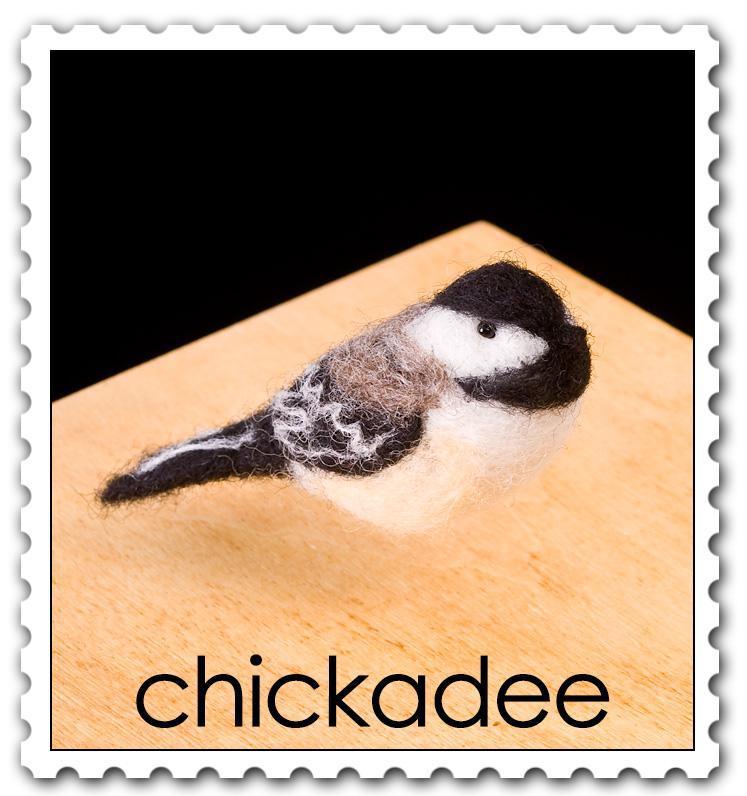 Chickadee Needle Felting Kit - Intermediate-Needle Felting-WoolPets-Acorns & Twigs