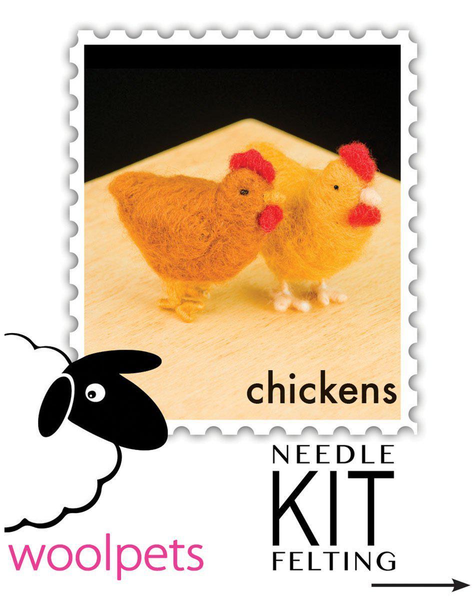 Chickens Needle Felting Kit - Intermediate-Needle Felting-WoolPets-Acorns &amp; Twigs