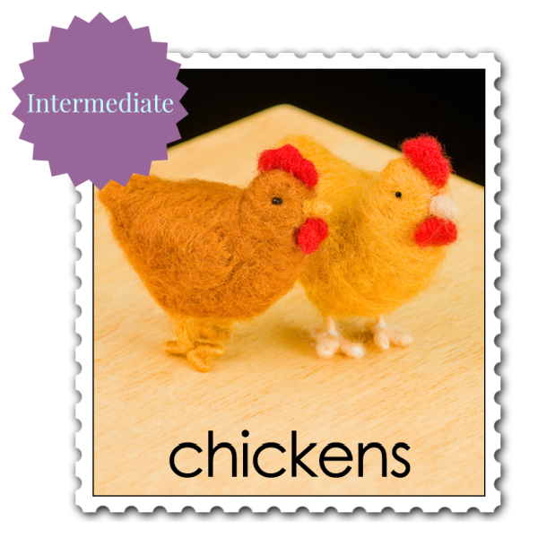 Chickens Needle Felting Kit - Intermediate-Needle Felting-WoolPets-Acorns &amp; Twigs