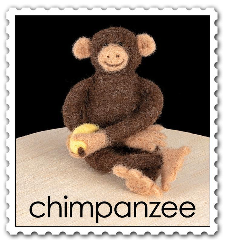 Chimpanzee Needle Felting Kit - Intermediate-Needle Felting-WoolPets-Acorns &amp; Twigs