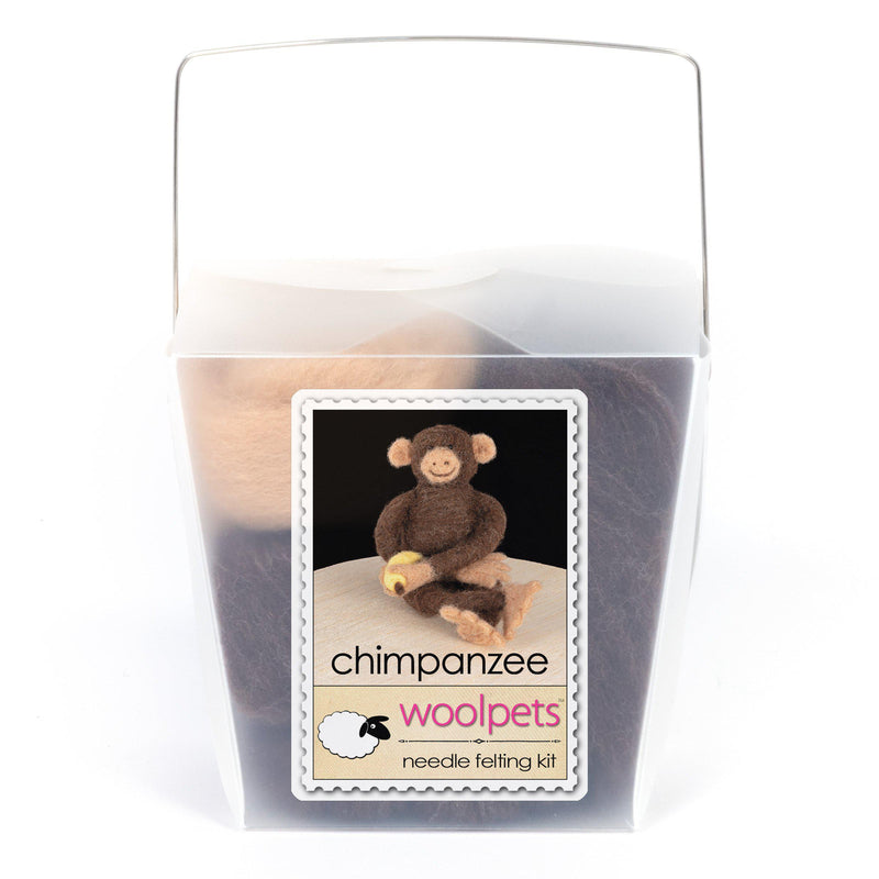 Chimpanzee Needle Felting Kit - Intermediate-Needle Felting-WoolPets-Acorns & Twigs