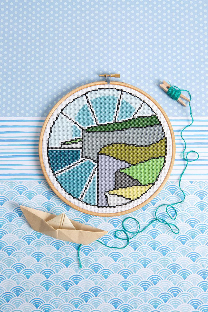 Cliff Top Walk Cross Stitch Kit-Cross Stitch-Hawthorn Handmade-Acorns &amp; Twigs