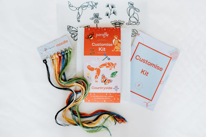 Customize Kit - Countryside-Embroidery-Paraffle-Acorns &amp; Twigs