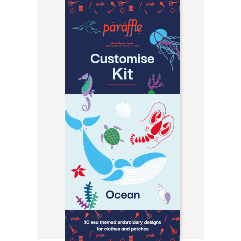 Customize Kit - Ocean-Embroidery-Paraffle-Acorns & Twigs