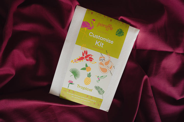 Customize Kit - Tropical-Embroidery-Paraffle-Acorns &amp; Twigs