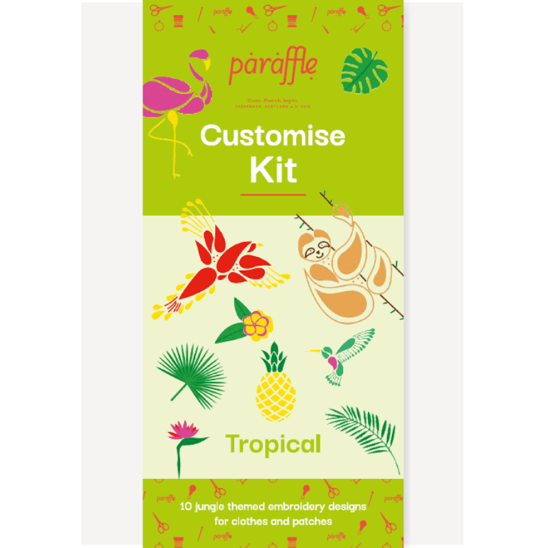 Customize Kit - Tropical-Embroidery-Paraffle-Acorns &amp; Twigs