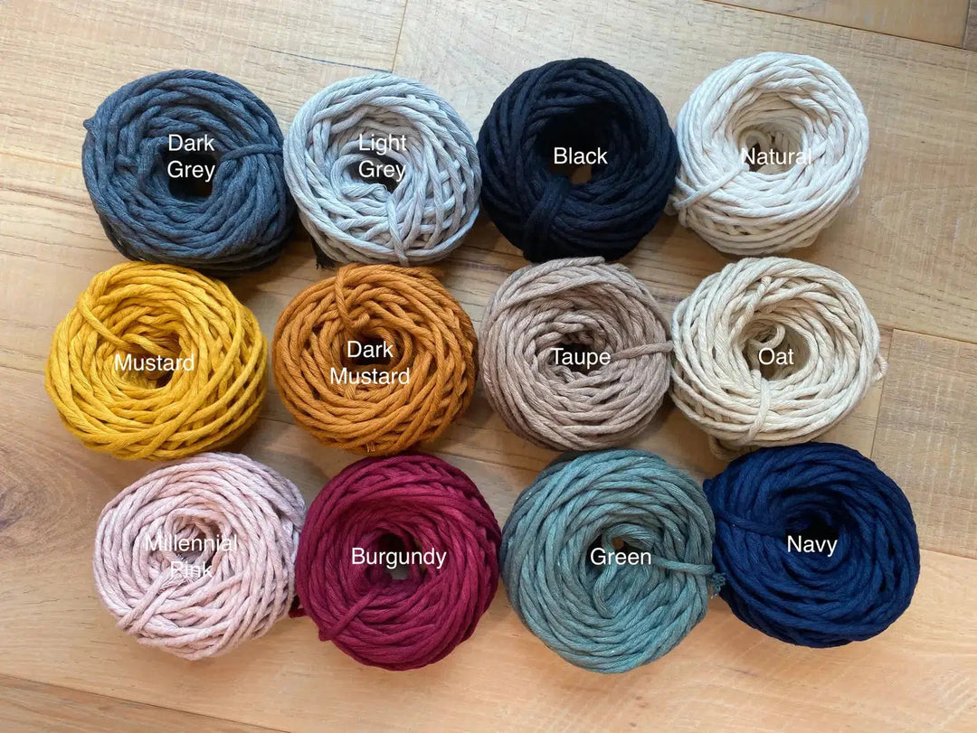 DIY Macrame Heart Wall Hanging Kit-Macrame-Likewoah Handmade-Acorns &amp; Twigs