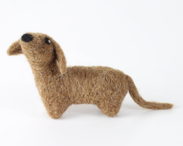 Dachshund Felting Kit-Needle Felting-Hawthorn Handmade-Acorns &amp; Twigs