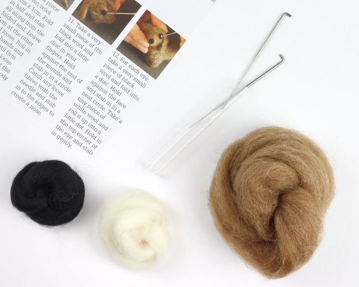 Dachshund Felting Kit-Needle Felting-Hawthorn Handmade-Acorns &amp; Twigs