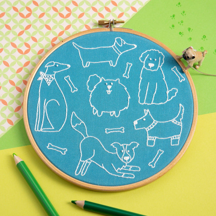 Dandy Dogs Embroidery Kit-Embroidery-Hawthorn Handmade-Acorns &amp; Twigs