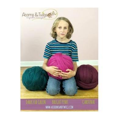 Dark Fir Green - Top-South American Merino Top-Acorns &amp; Twigs-Acorns &amp; Twigs