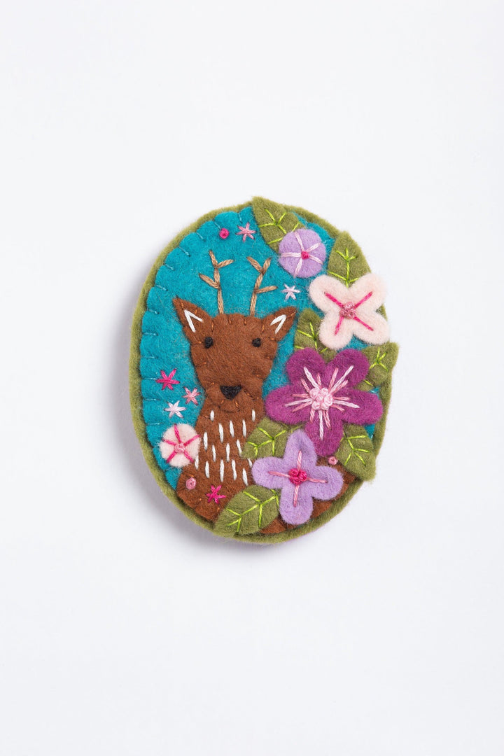Deer Felt Craft Kit (Brooch)-Felt Craft-Hawthorn Handmade-Acorns &amp; Twigs