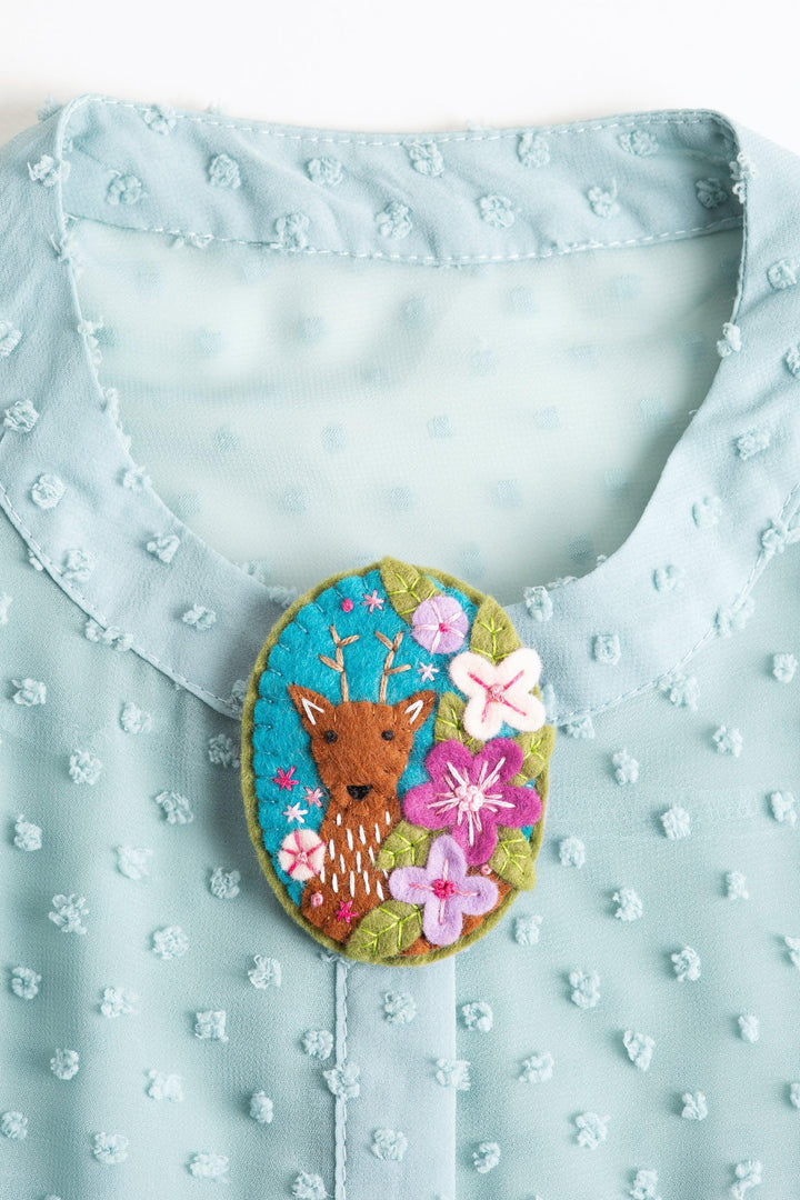 Deer Felt Craft Kit (Brooch)-Felt Craft-Hawthorn Handmade-Acorns &amp; Twigs