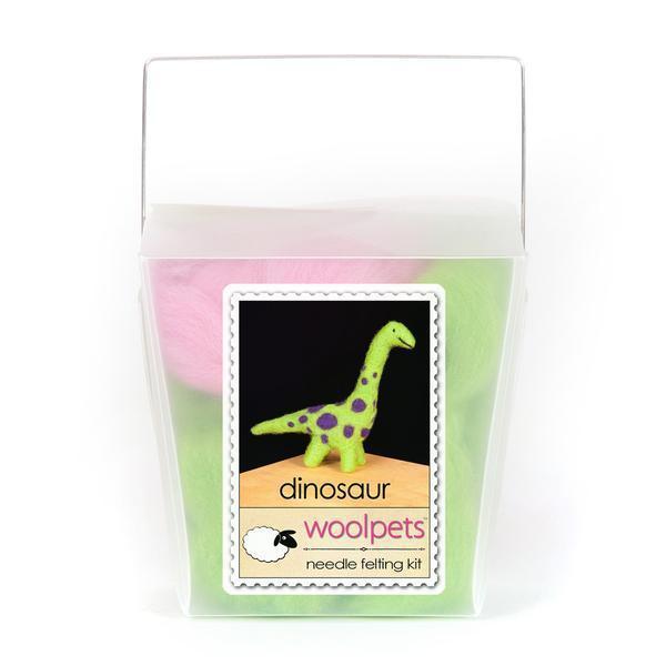 Dinosaur Needle Felting Kit - EASY-Needle Felting-WoolPets-Acorns &amp; Twigs