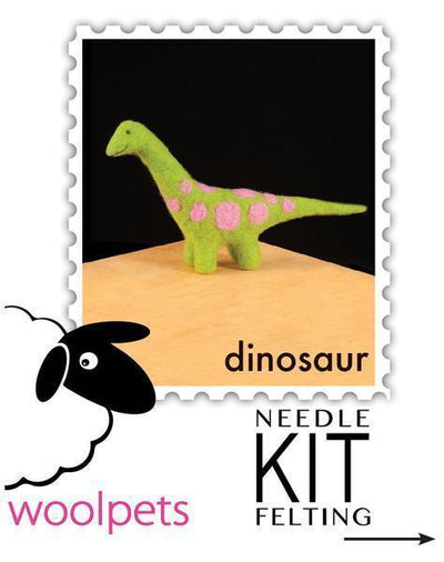 Dinosaur Needle Felting Kit - EASY-Needle Felting-WoolPets-Acorns & Twigs