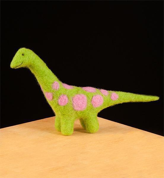 Dinosaur Needle Felting Kit - EASY-Needle Felting-WoolPets-Acorns &amp; Twigs