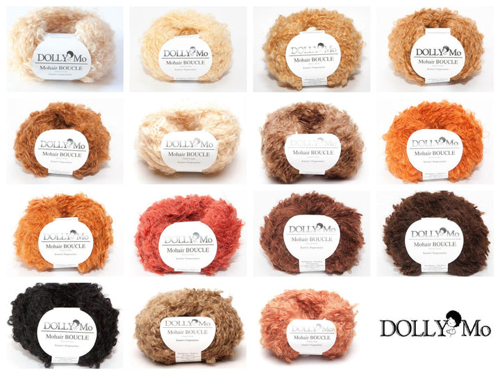 DollyMo Boucle Mohair Doll Hair Yarn-Supplies &amp; Tools-DollyMo-Acorns &amp; Twigs
