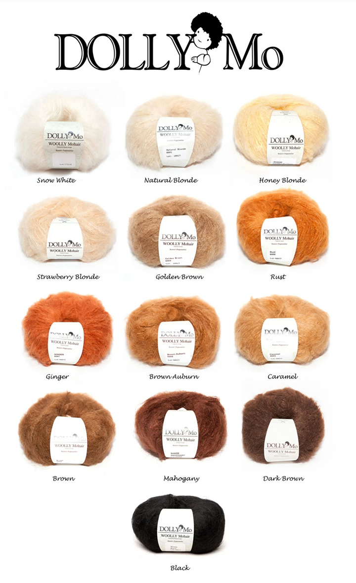 DollyMo Woolly Mohair Doll Hair Yarn-Supplies &amp; Tools-DollyMo-Acorns &amp; Twigs