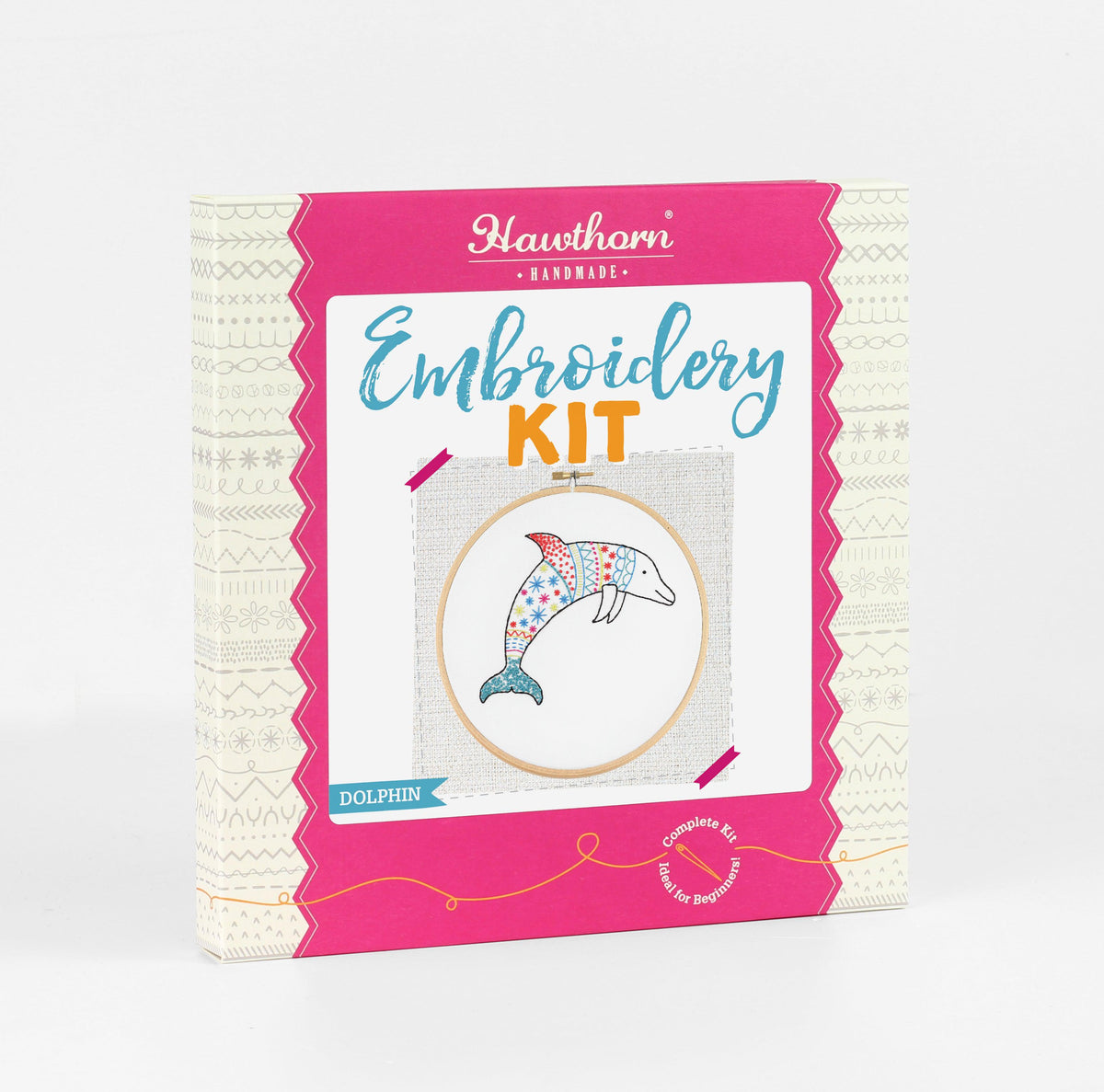 Dolphin Embroidery Kit-Embroidery-Hawthorn Handmade-Acorns & Twigs