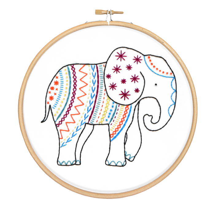 Elephant Embroidery Kit-Embroidery-Hawthorn Handmade-Acorns &amp; Twigs