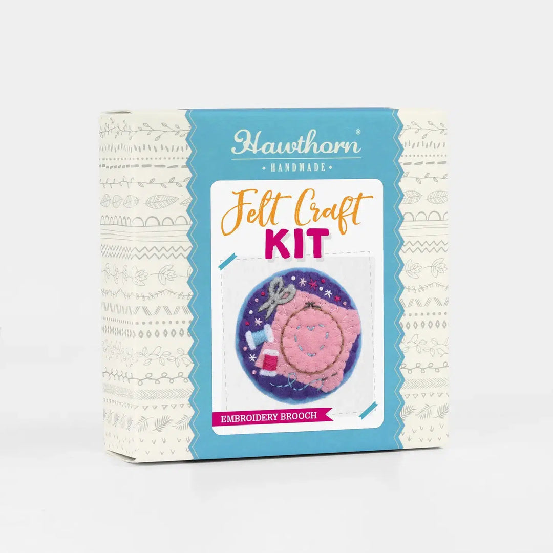 Embroidery - Felt Craft Brooch Kit-Felt Craft-Hawthorn Handmade-Acorns &amp; Twigs