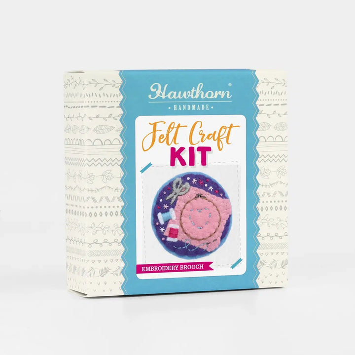 Embroidery - Felt Craft Brooch Kit-Felt Craft-Hawthorn Handmade-Acorns &amp; Twigs
