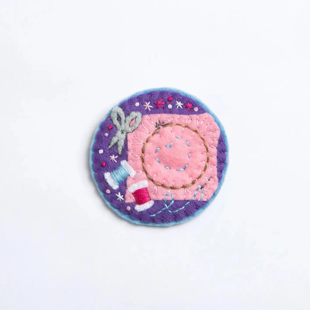 Embroidery - Felt Craft Brooch Kit-Felt Craft-Hawthorn Handmade-Acorns &amp; Twigs