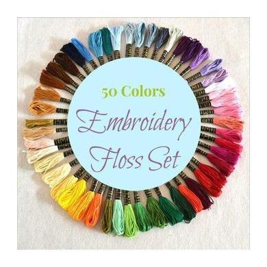 Embroidery Thread, Set of 50 Colors-Embroidery-Acorns & Twigs-Acorns & Twigs