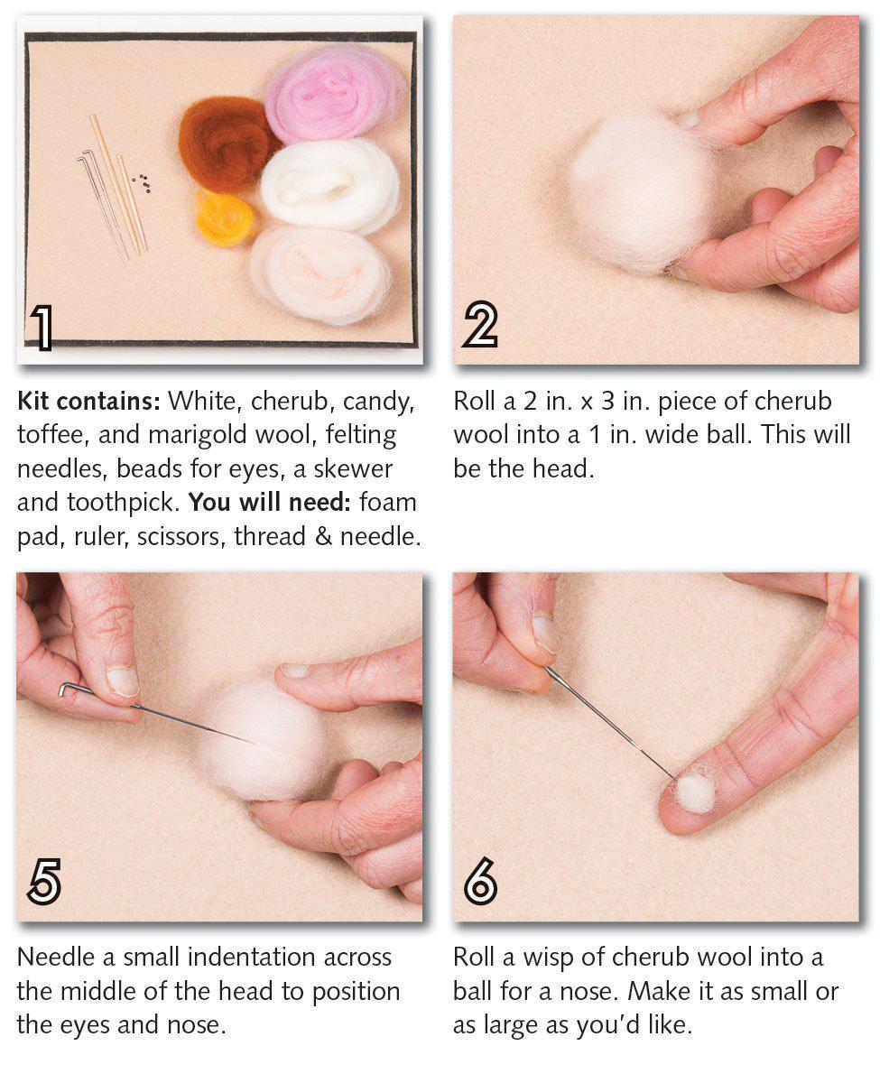Fairy Needle Felting Kit - Intermediate-Needle Felting-WoolPets-Acorns &amp; Twigs