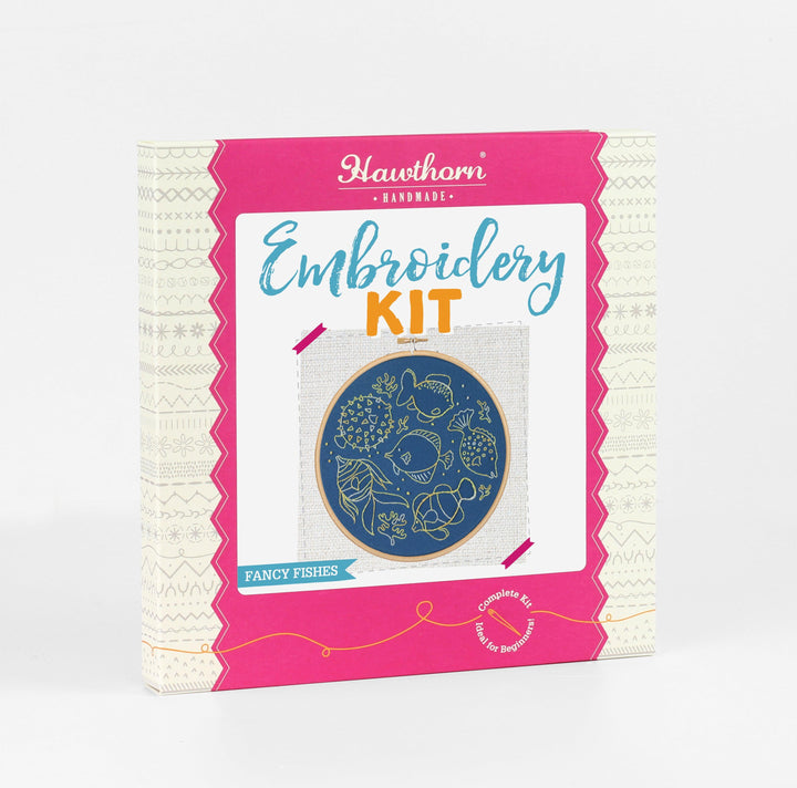 Fancy Fish Embroidery Kit-Embroidery-Hawthorn Handmade-Acorns &amp; Twigs