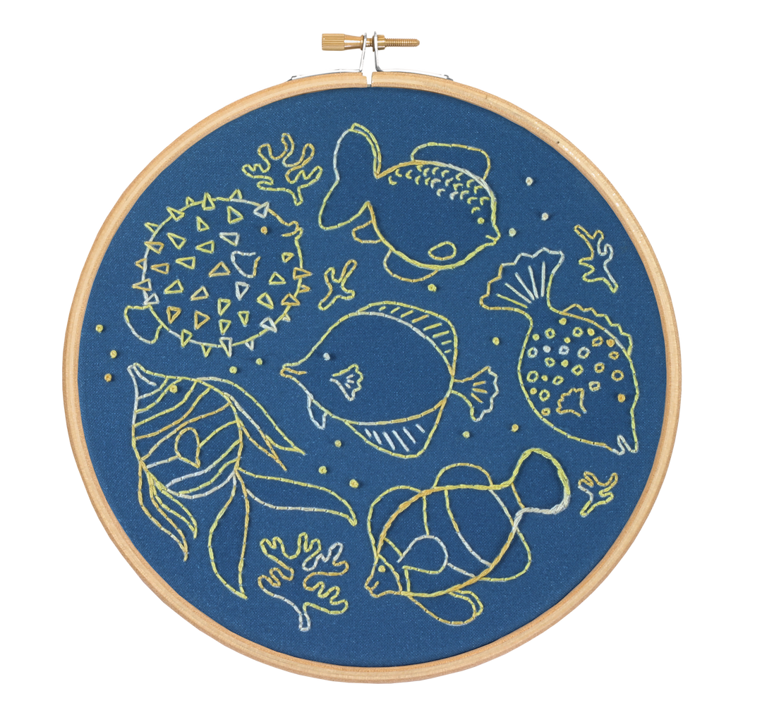 Fancy Fish Embroidery Kit-Embroidery-Hawthorn Handmade-Acorns &amp; Twigs