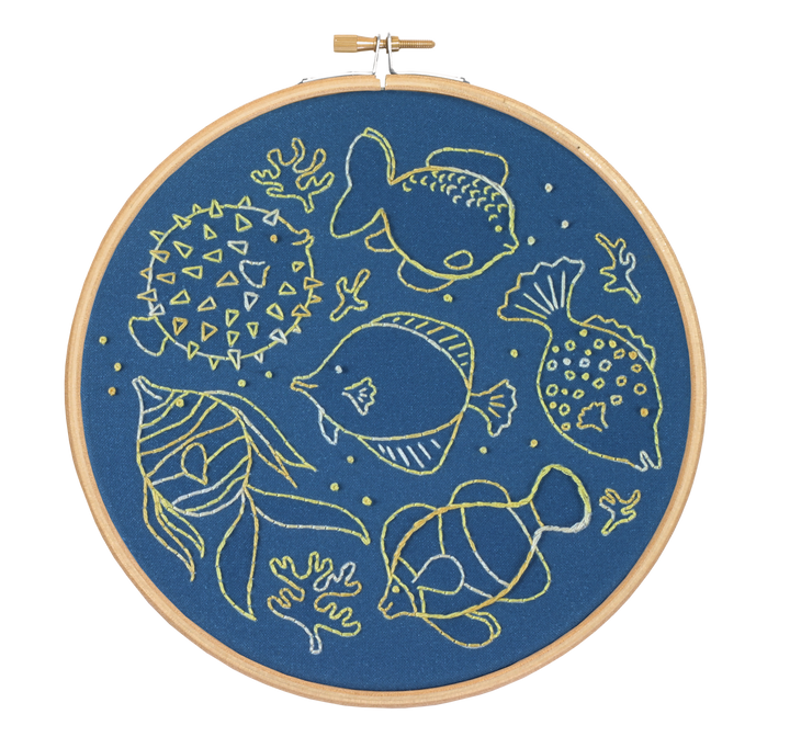Fancy Fish Embroidery Kit-Embroidery-Hawthorn Handmade-Acorns &amp; Twigs