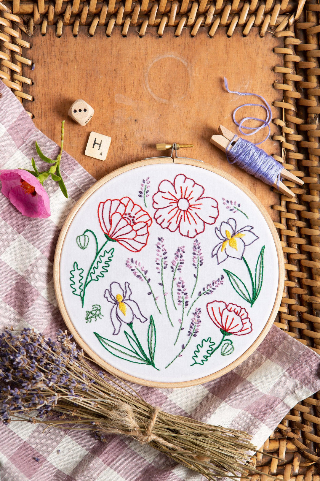 Fields of Provence Embroidery Kit-Embroidery-Hawthorn Handmade-Acorns &amp; Twigs