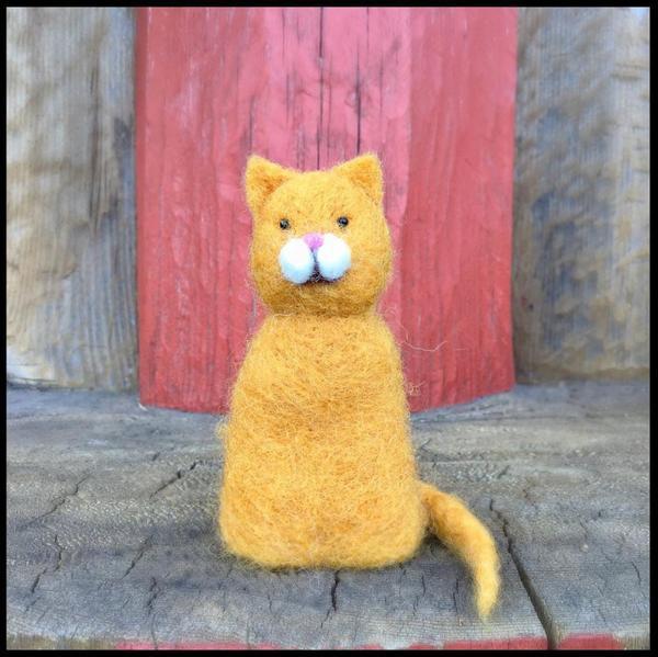 Finger Puppets Felting Kit - Starter Kit-Needle Felting-WoolPets-Acorns &amp; Twigs