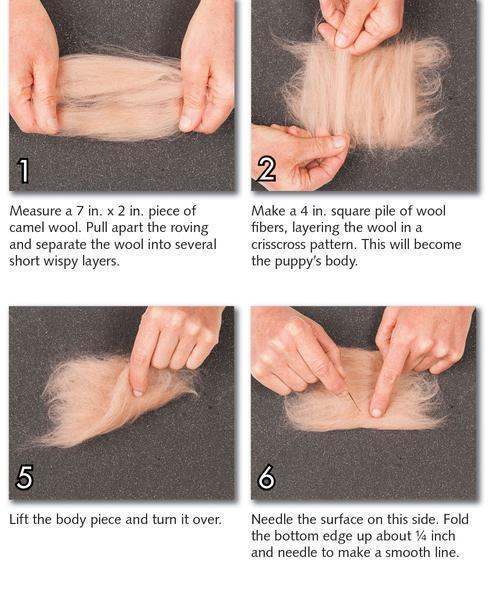 Finger Puppets Felting Kit - Starter Kit-Needle Felting-WoolPets-Acorns &amp; Twigs