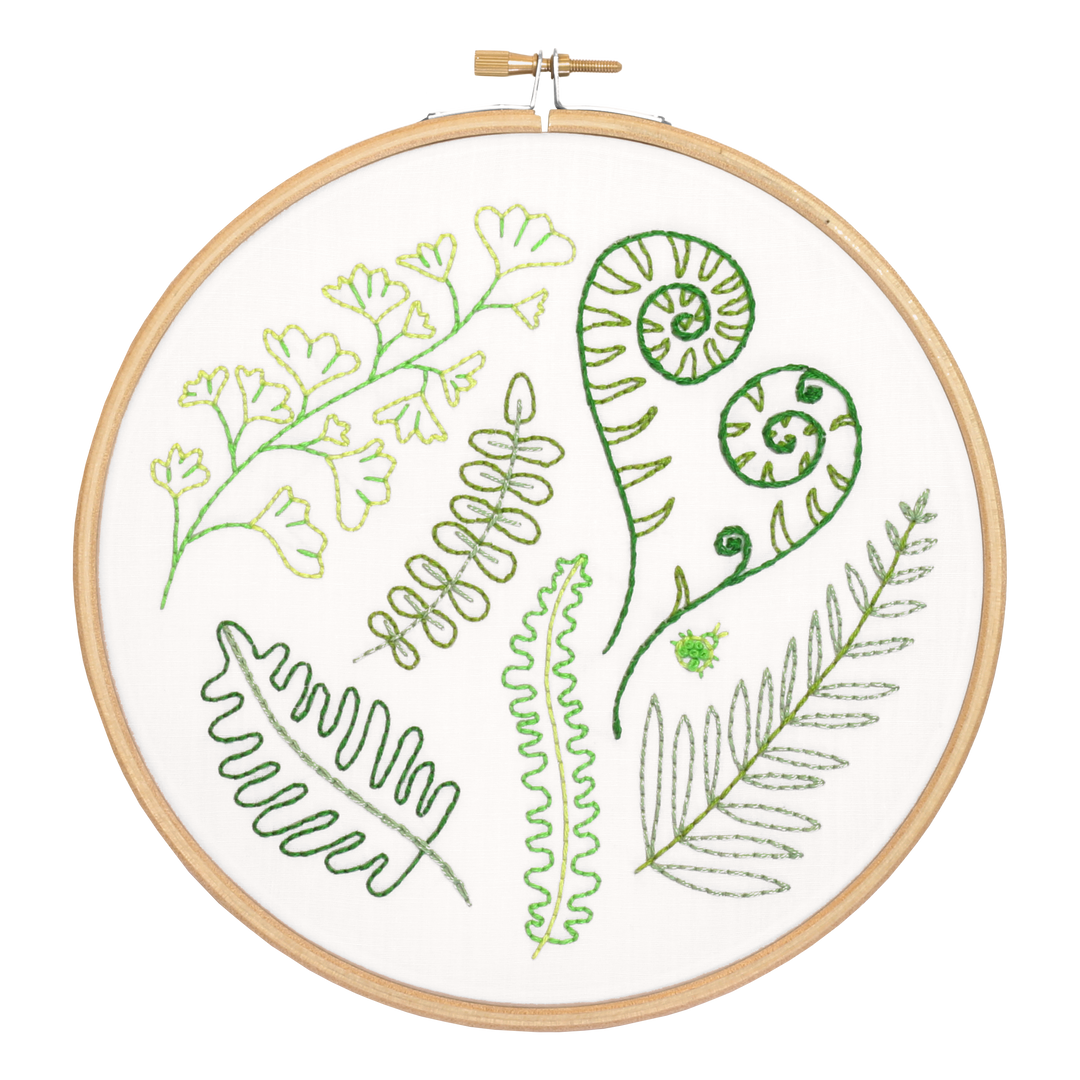 Forest Ferns Embroidery Kit-Embroidery-Hawthorn Handmade-Acorns &amp; Twigs