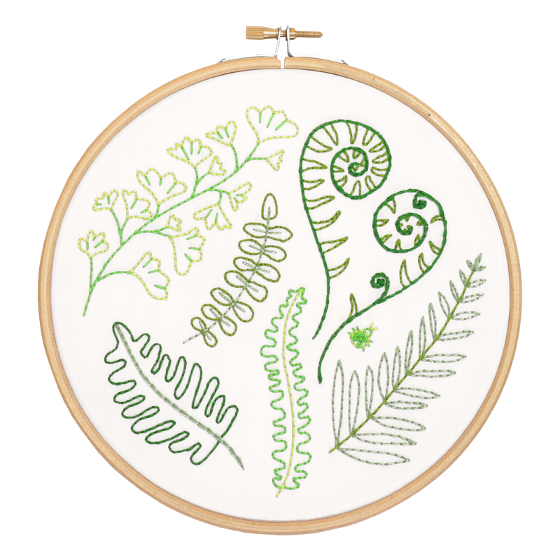 Forest Ferns Embroidery Kit-Embroidery-Hawthorn Handmade-Acorns & Twigs