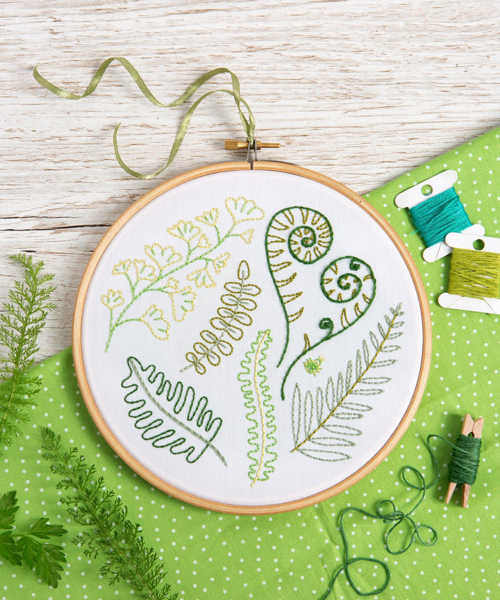 Forest Ferns Embroidery Kit-Embroidery-Hawthorn Handmade-Acorns &amp; Twigs