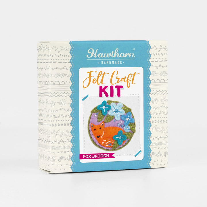 Fox Felt Craft Kit (Brooch)-Felt Craft-Hawthorn Handmade-Acorns &amp; Twigs