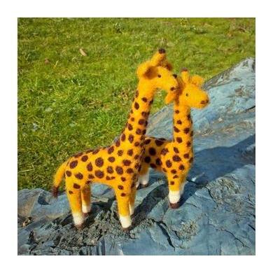 Giraffe Needle Felting Kit - INTERMEDIATE-Needle Felting-WoolPets-Acorns &amp; Twigs