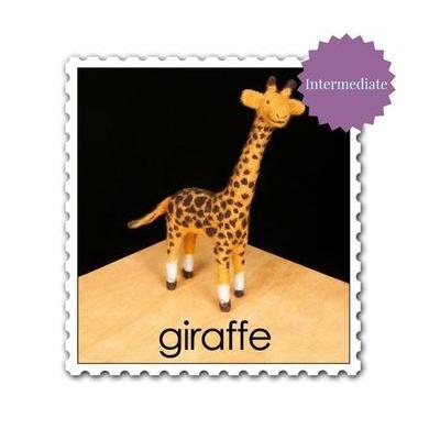Giraffe Needle Felting Kit - INTERMEDIATE-Needle Felting-WoolPets-Acorns & Twigs