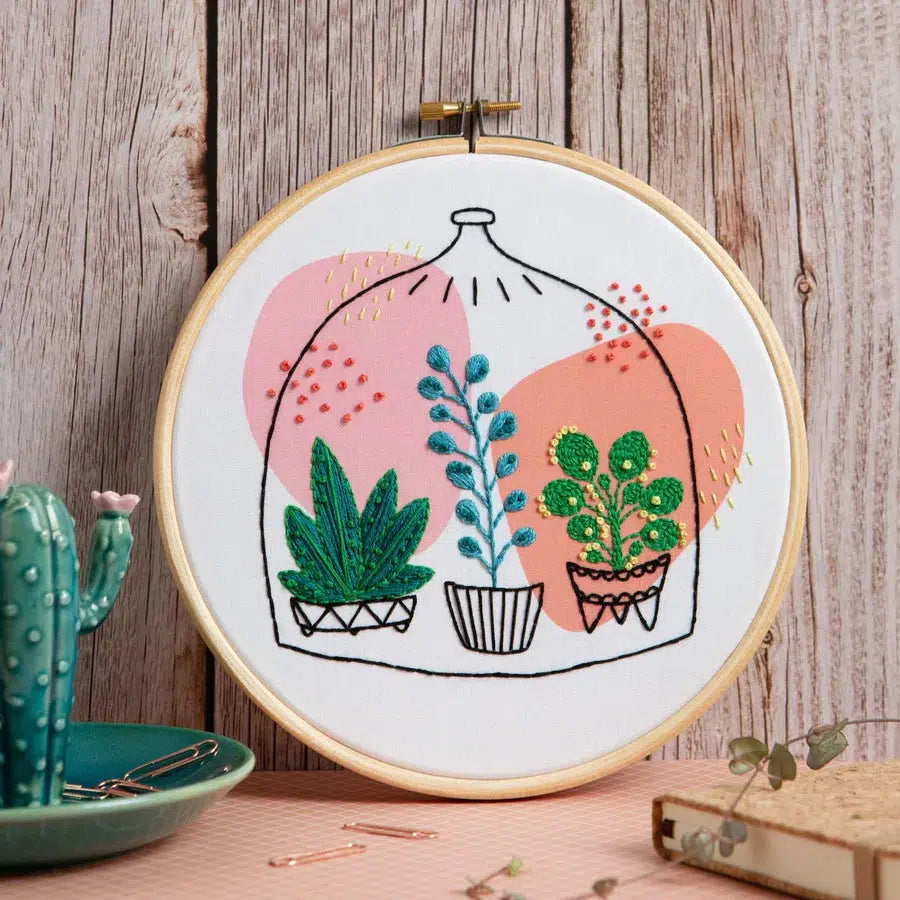 Glass Garden Embroidery Kit-Embroidery-Hawthorn Handmade-Acorns &amp; Twigs