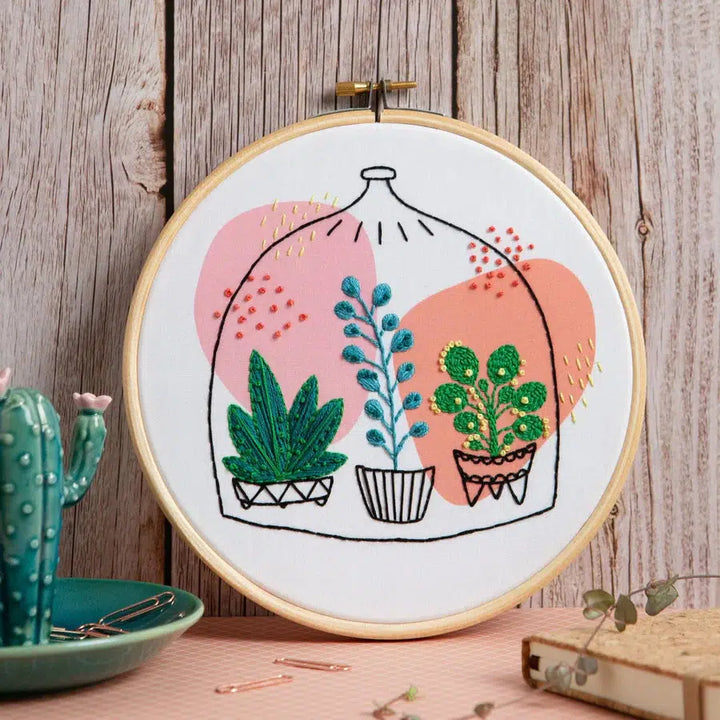 Glass Garden Embroidery Kit-Embroidery-Hawthorn Handmade-Acorns &amp; Twigs