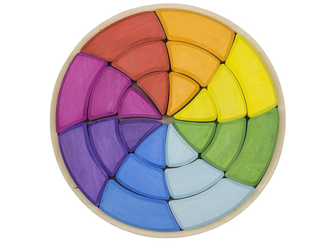 Goethe Color Circle, 24 puzzle pieces-Wooden Blocks-PoppyBabyCo-Acorns &amp; Twigs