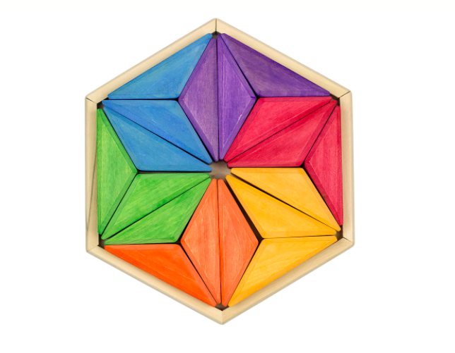 Goethe Star Puzzle, 18 pieces-Wooden blocks-PoppyBabyCo-Acorns &amp; Twigs