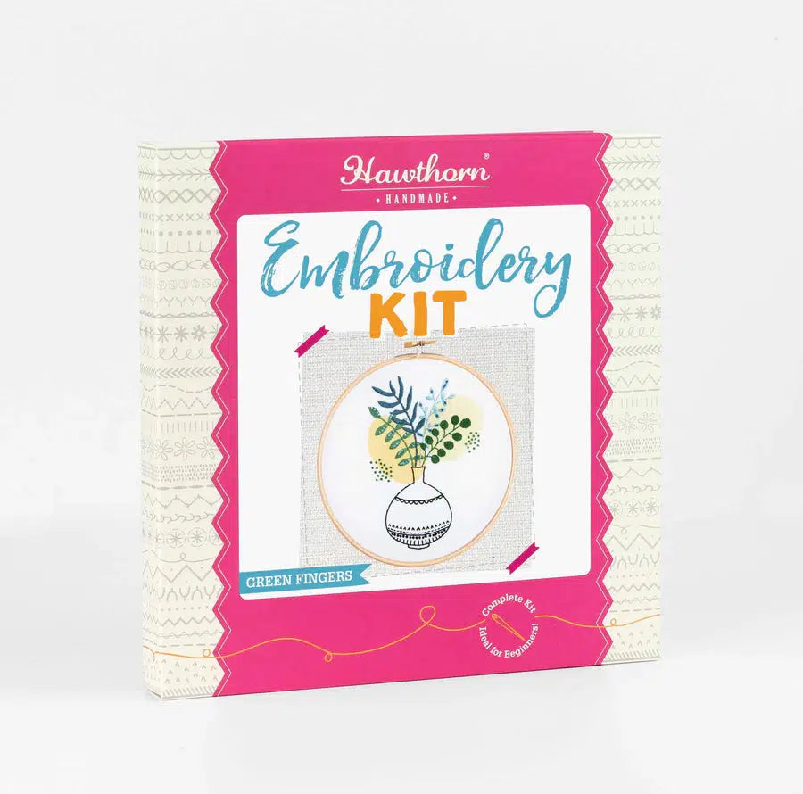 Green Fingers Embroidery Kit-Embroidery-Hawthorn Handmade-Acorns &amp; Twigs