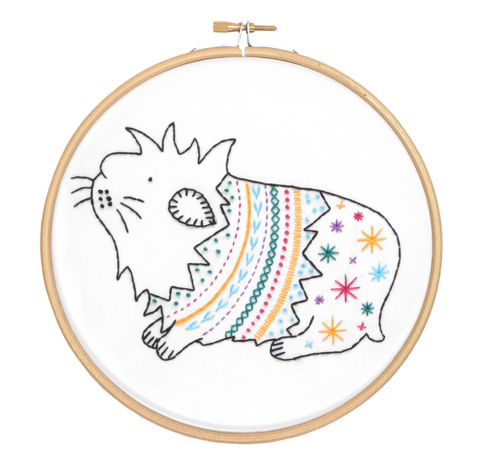 Guinea Pig Embroidery Kit-Embroidery-Hawthorn Handmade-Acorns &amp; Twigs