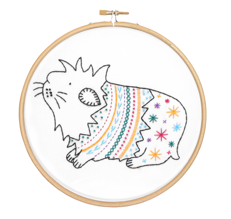 Guinea Pig Embroidery Kit-Embroidery-Hawthorn Handmade-Acorns & Twigs