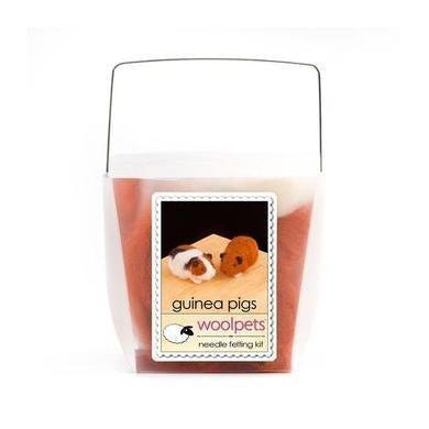 Guinea Pigs Needle Felting Kit - EASY-Needle Felting-WoolPets-Acorns &amp; Twigs